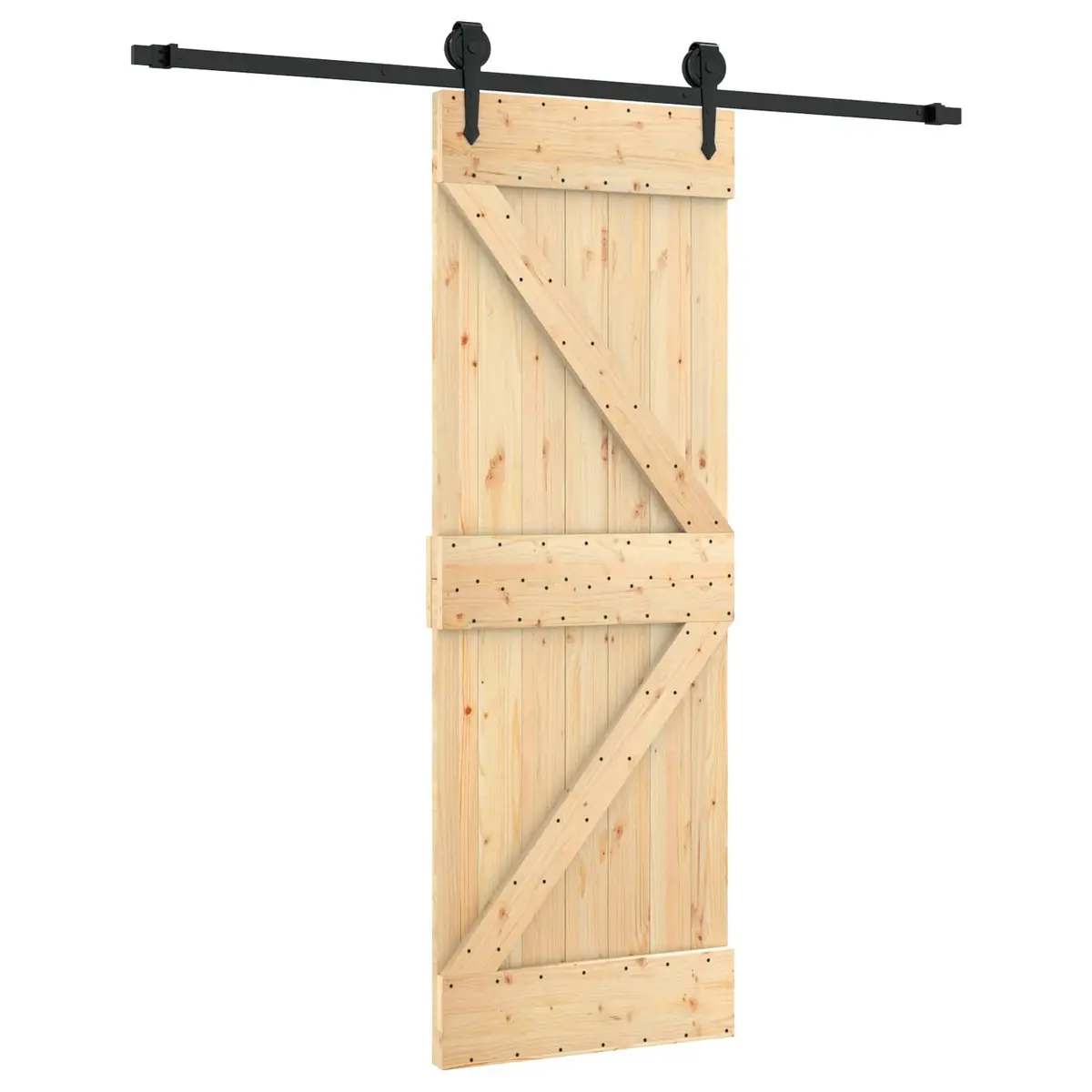 Sliding Door 70 x 210 cm Solid Pine Wood