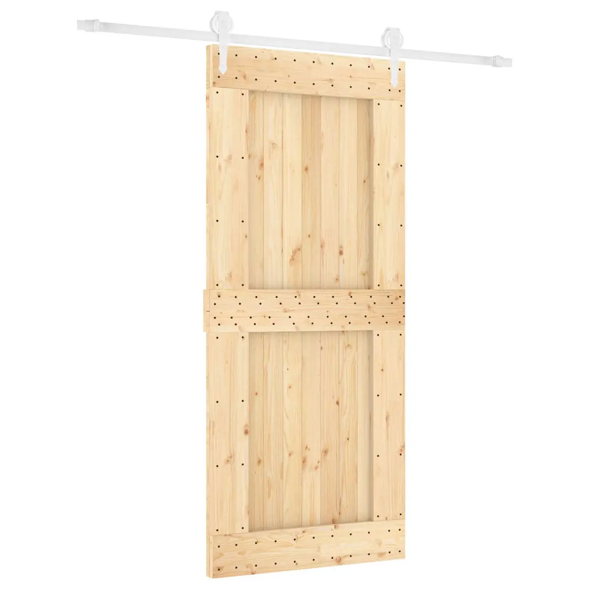 Sliding Door 90x210cm with Solid Pine Frame