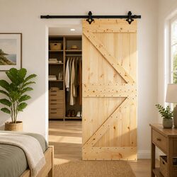 Sliding Door Modern Minimalist Design Space-Saving Interior Room Divider 80 x