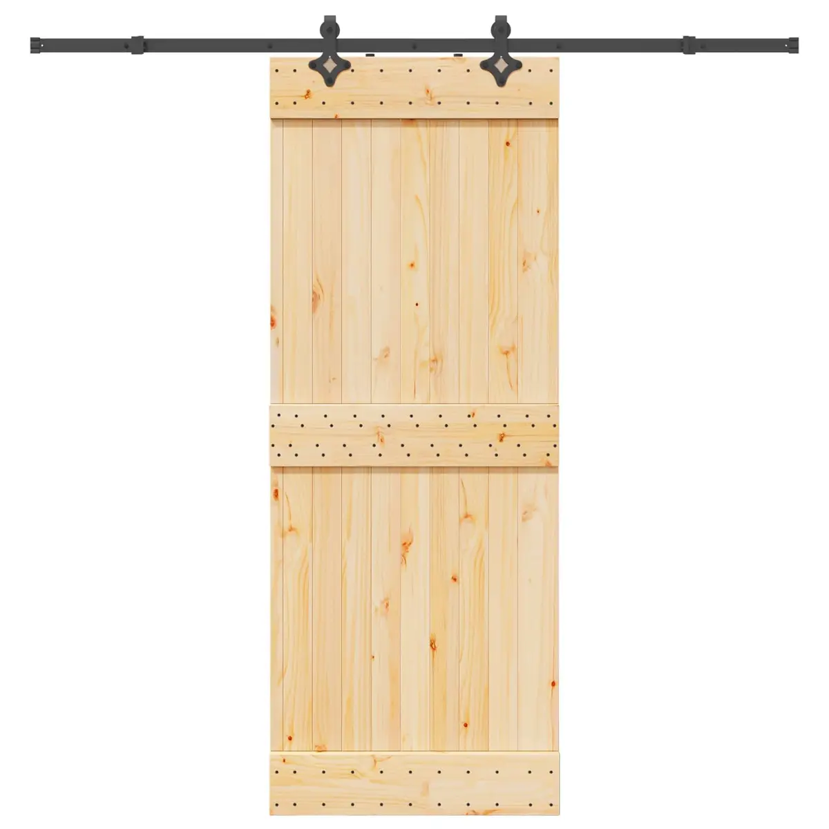 Sliding Door with Solid Pine Wood Build 80 x 210 cm