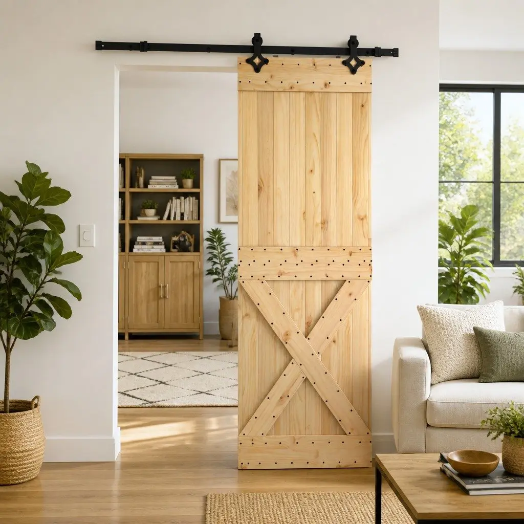 70cm Sliding Door Wardrobe Closet with Barn Style