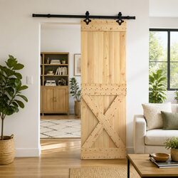 Modern 70cm Sliding Door Wardrobe Closet with Barn Style