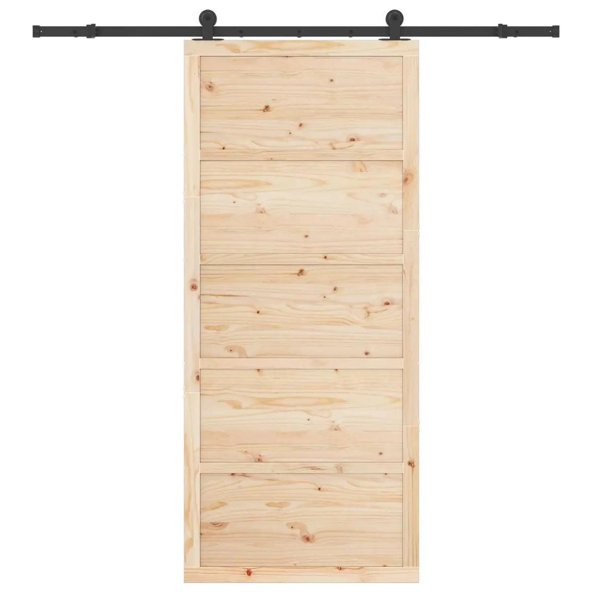 Solid Pine Wood Sliding Door 100 x 208 cm