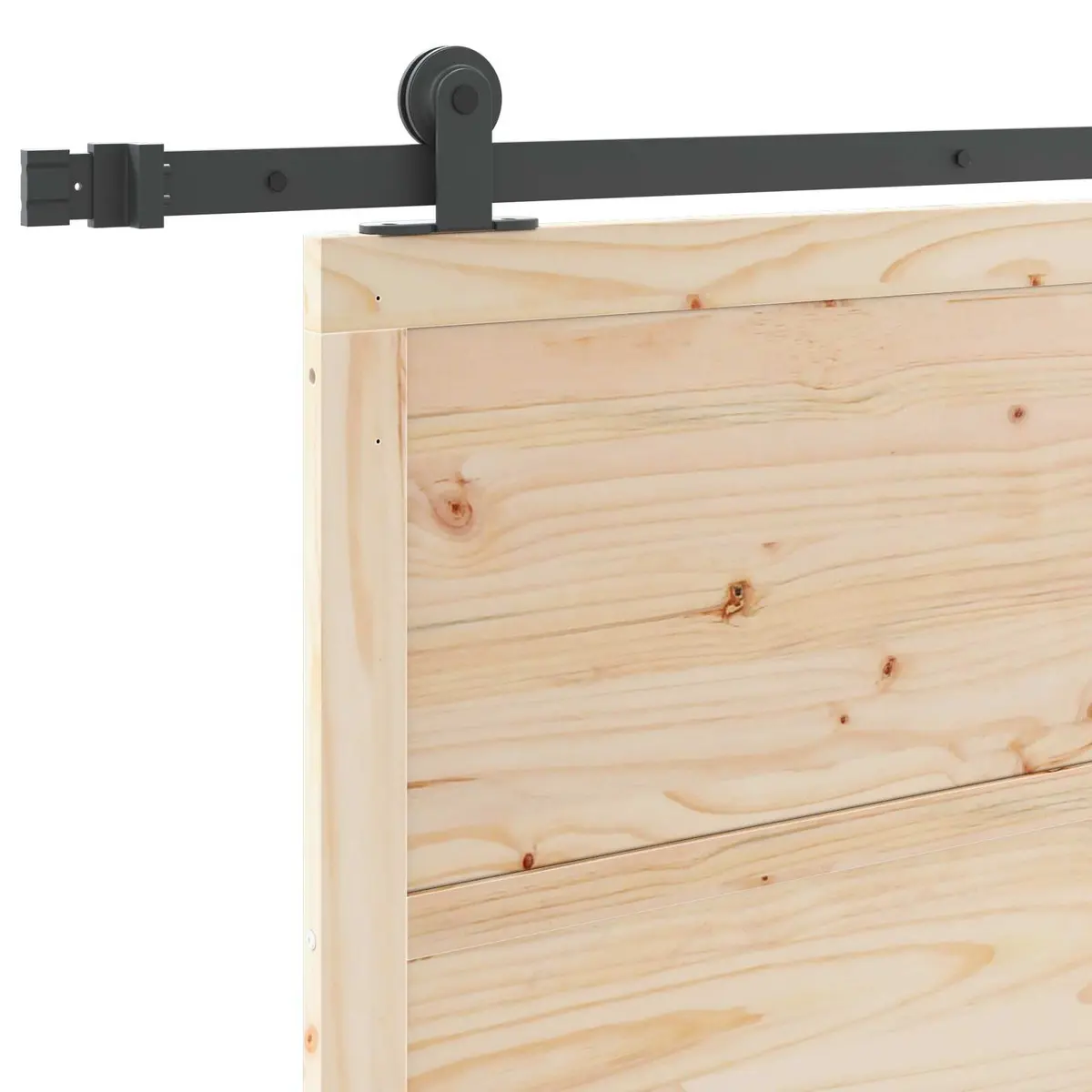 90 x 208 cm Sliding Door in Solid Pine Wood