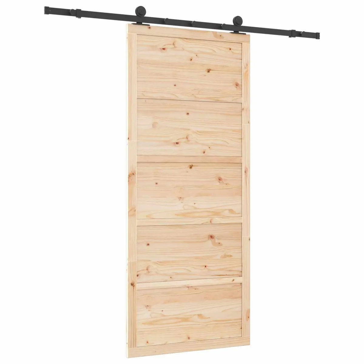 Interior Room Divider Sliding Door in Natural Pine