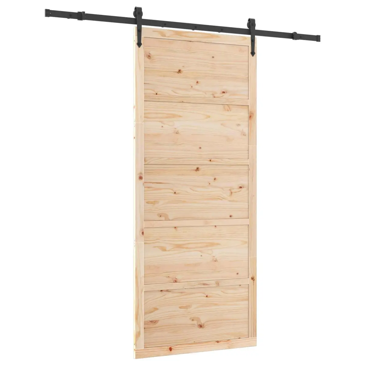 Room Divider Sliding Door 80 x 208 cm Solid Pine
