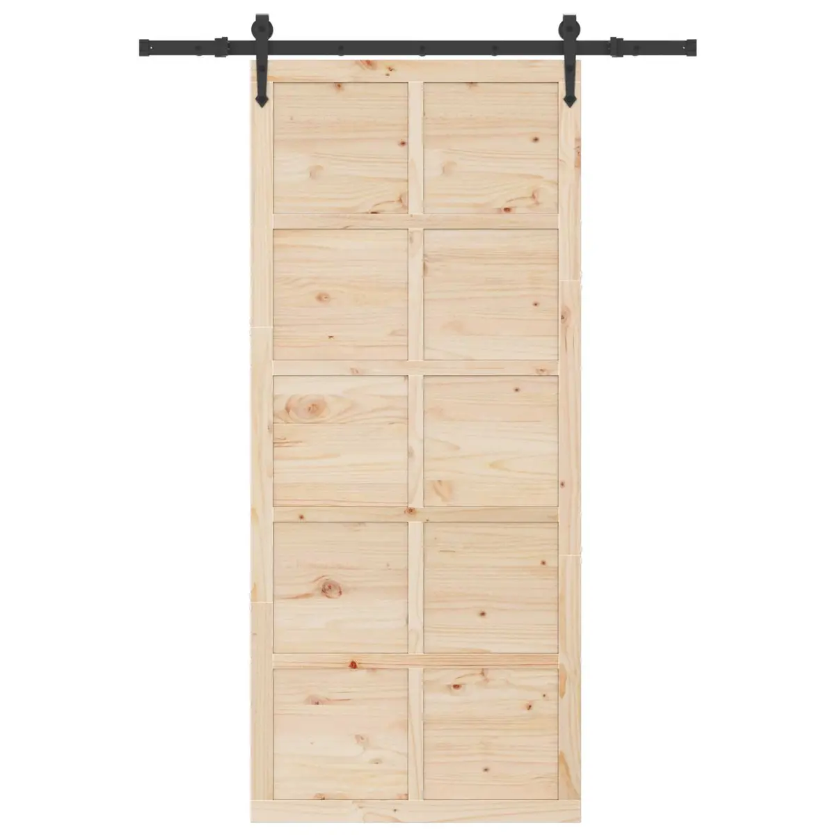 Solid Pine Wood Sliding Door 80 x 208 cm