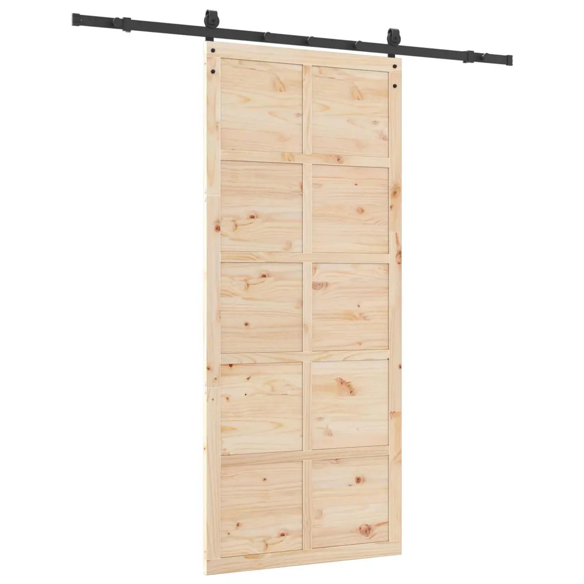 Solid Pine Wood Sliding Door 100 x 208 cm