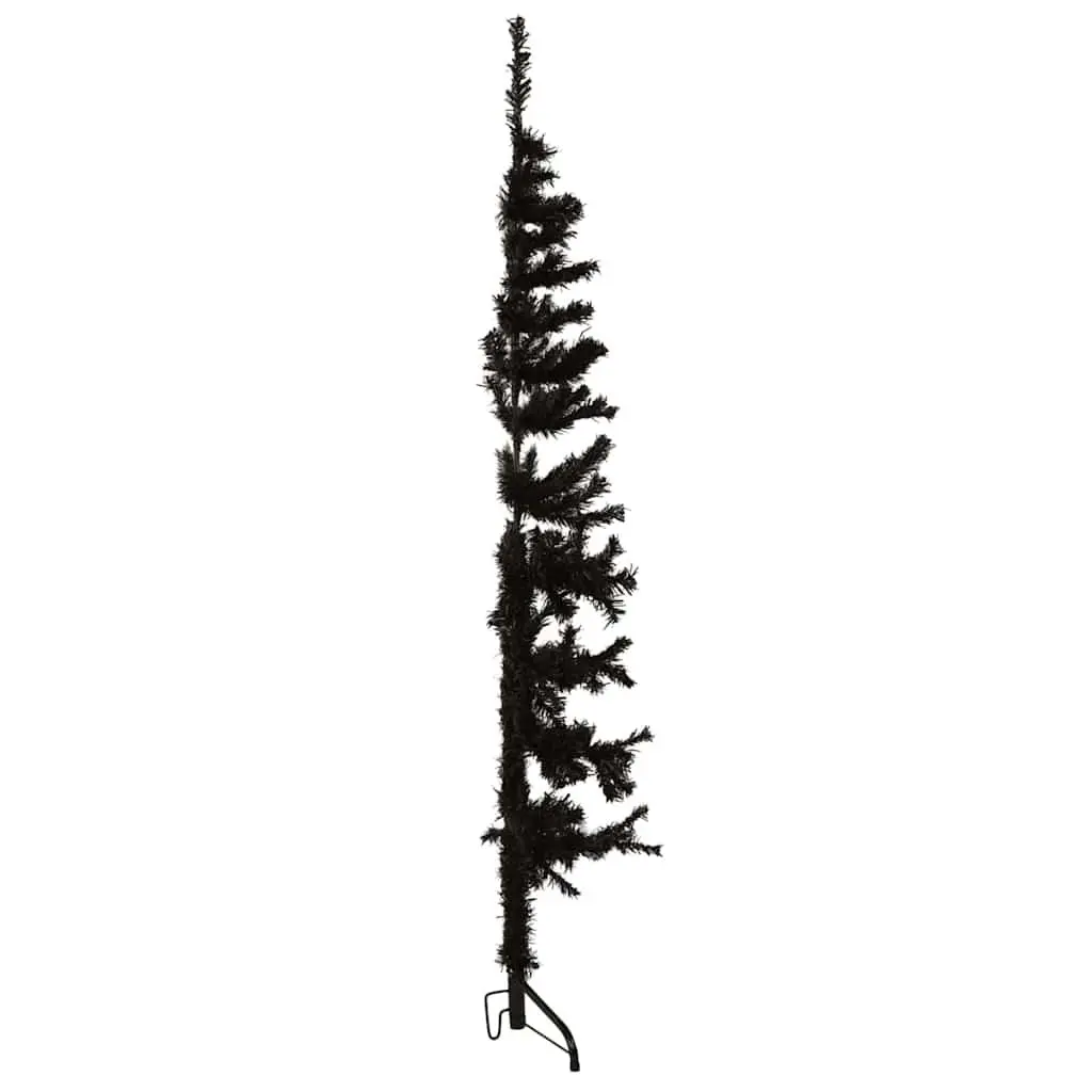Slim Artificial Half Christmas Tree 150cm Black