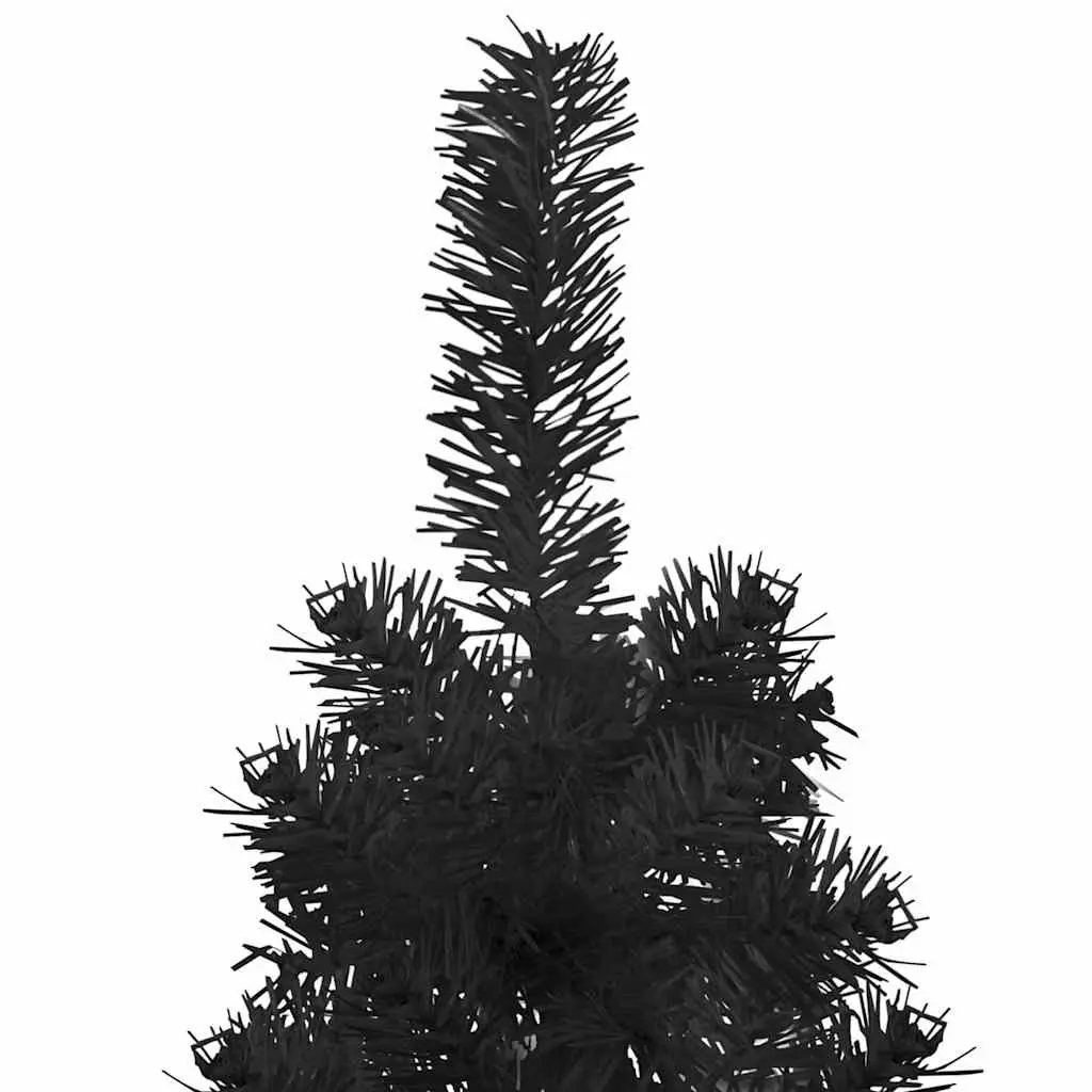 Slim Artificial Half Christmas Tree 150cm Black