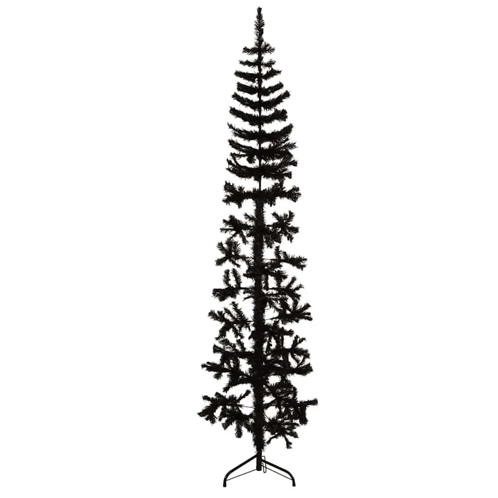 Slim Half Christmas Tree with Stand for Limited Spaces