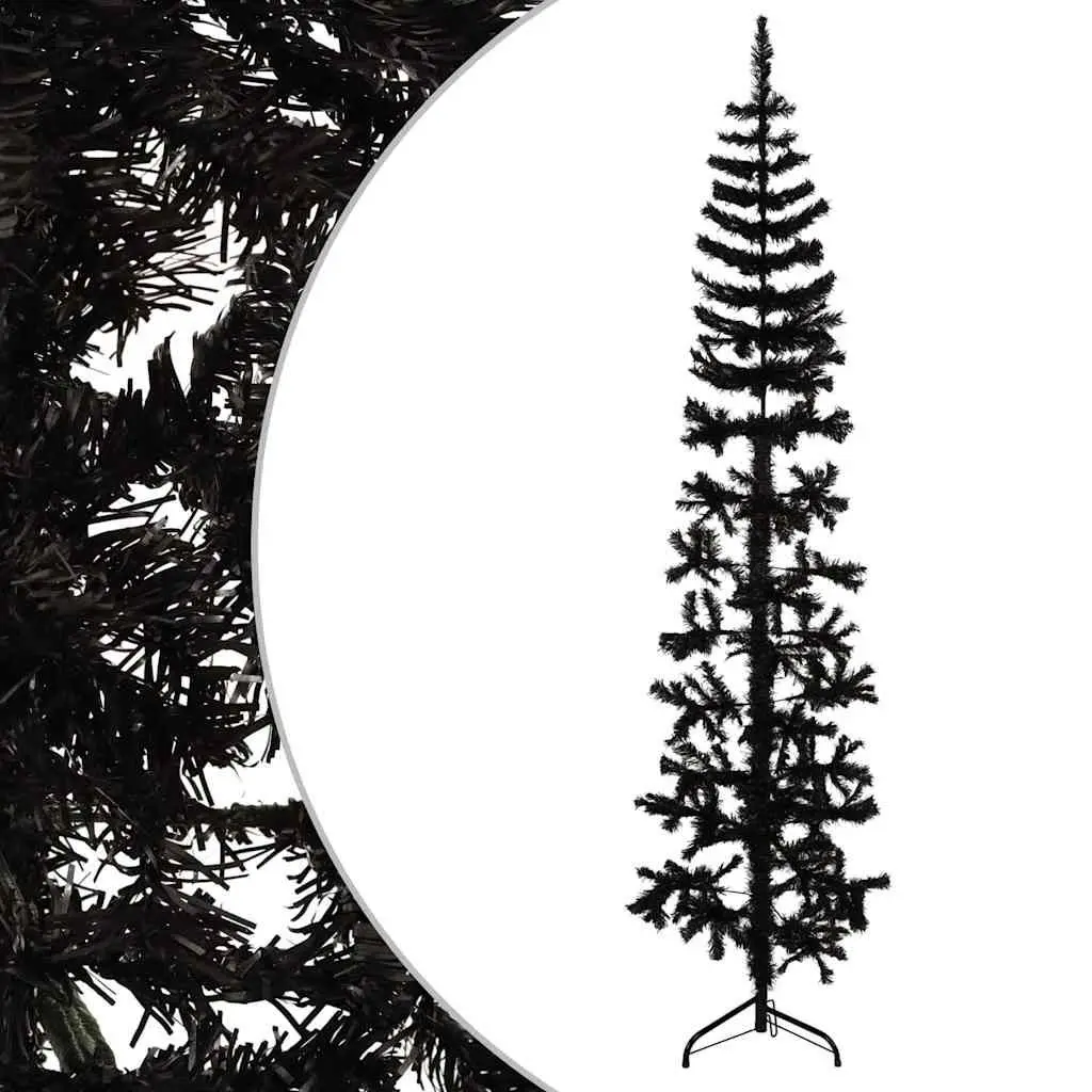 Slim Half Christmas Tree with Stand for Limited Spaces