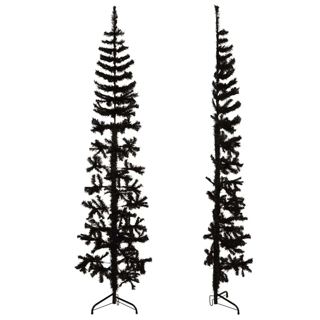 Slim Half Christmas Tree with Stand for Limited Spaces