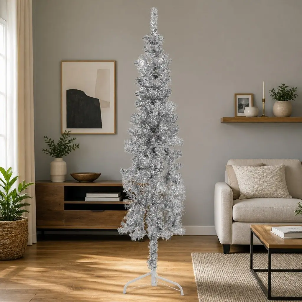 Slim Artificial Half Christmas Tree 120cm