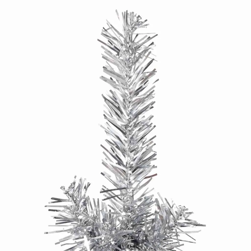 150cm Silver Slim Half Christmas Tree with Stand
