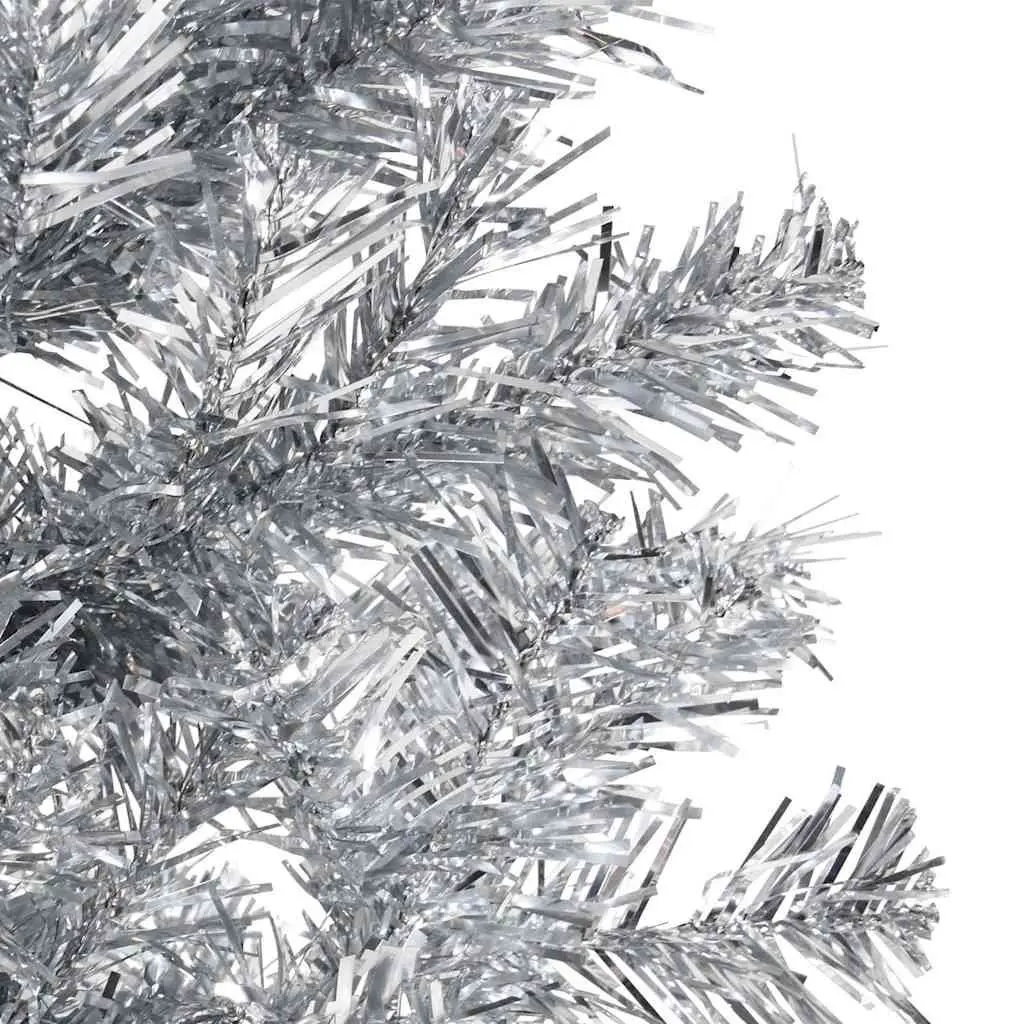 150cm Silver Slim Half Christmas Tree with Stand