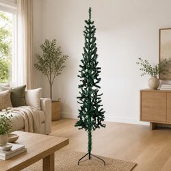 Exceptional Slim Half Christmas Tree with Stand - 150cm