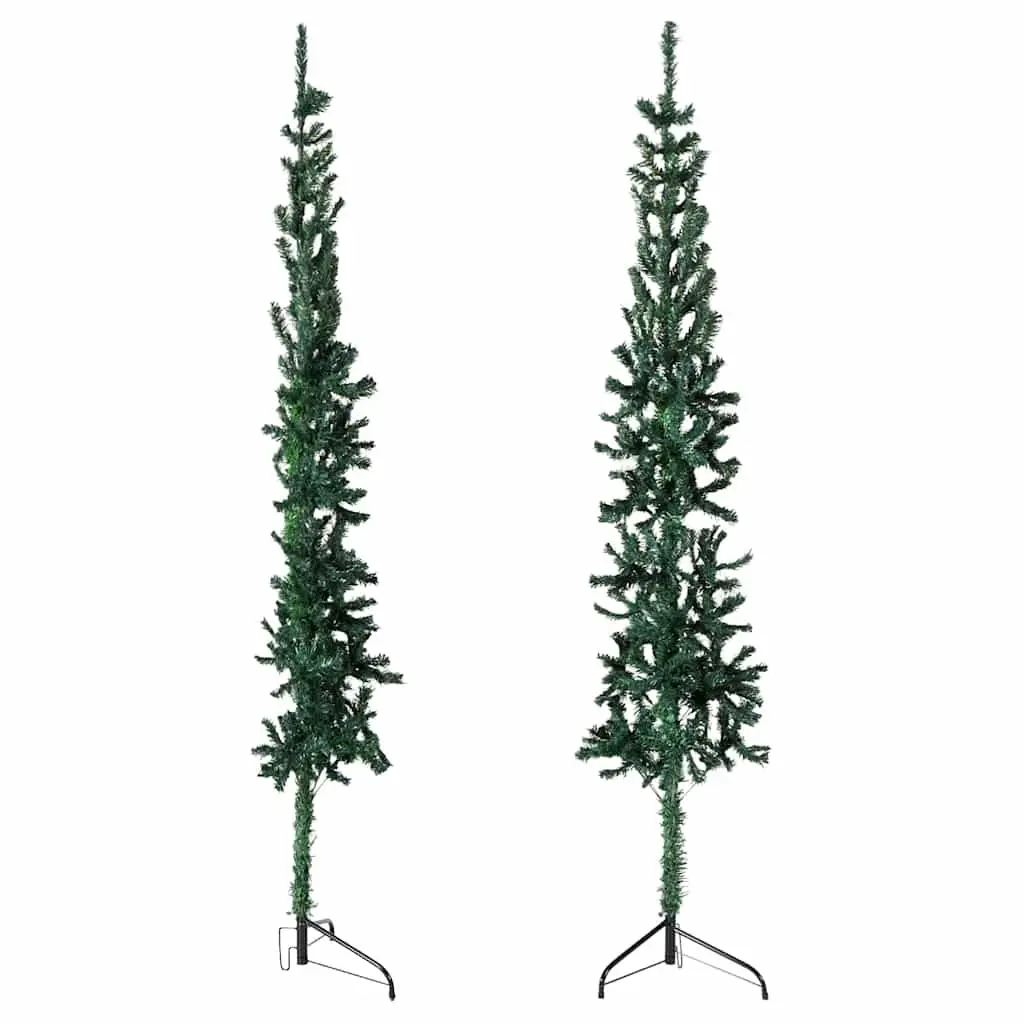 Green Half Christmas Tree with Stand 210cm