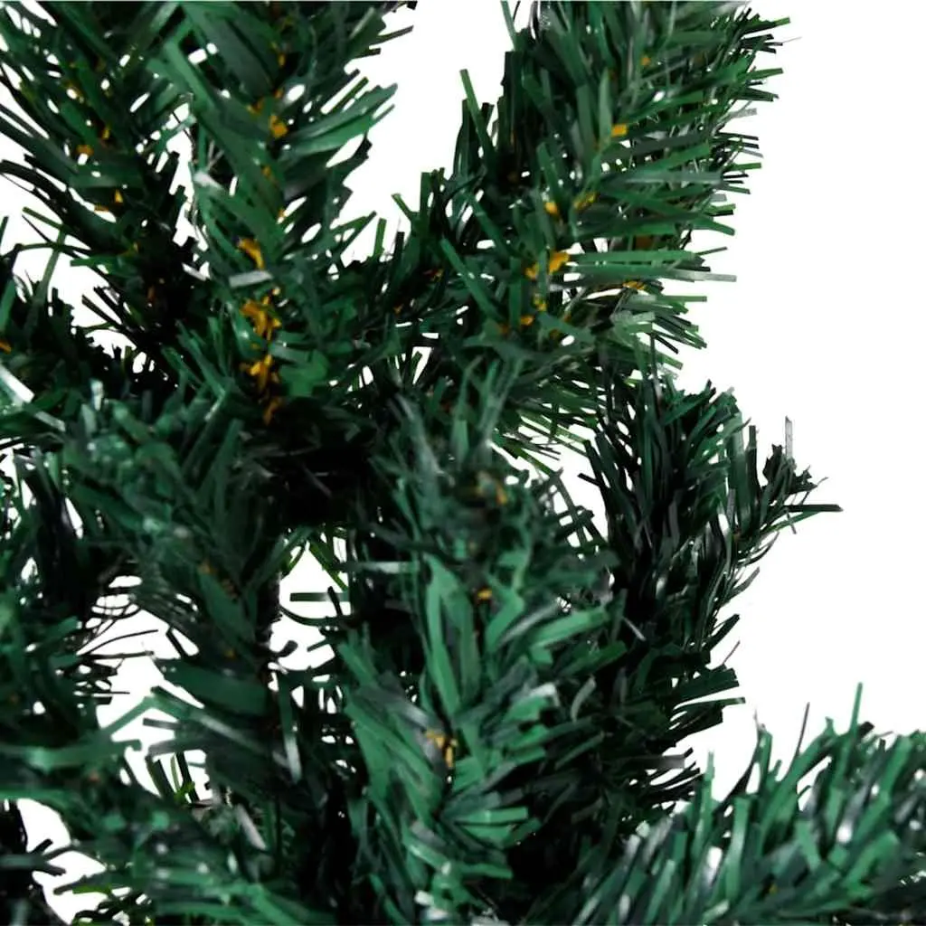 Green Half Christmas Tree with Stand 210cm