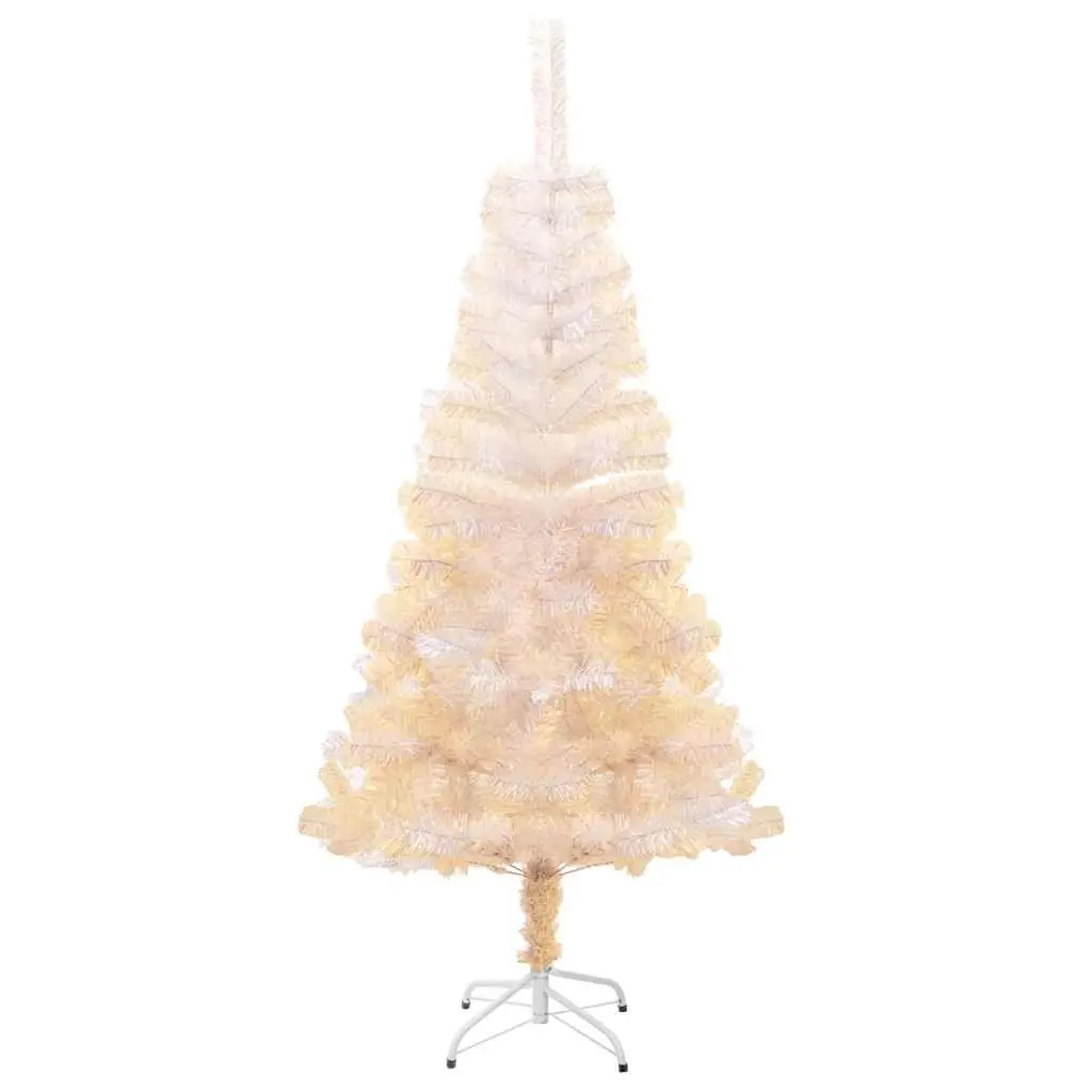 150cm White Artificial Christmas Tree with Iridescent Tips