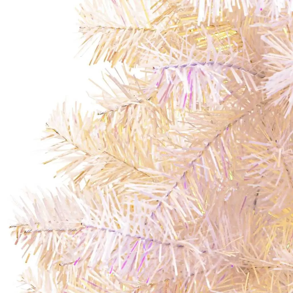 150cm White Artificial Christmas Tree with Iridescent Tips