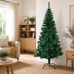 150cm Green Artificial Christmas Tree with Iridescent Tips