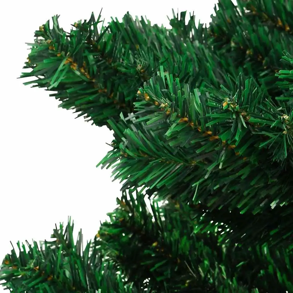 Pre-lit Christmas Tree PVC 150cm Green Artificial Holiday Decoration
