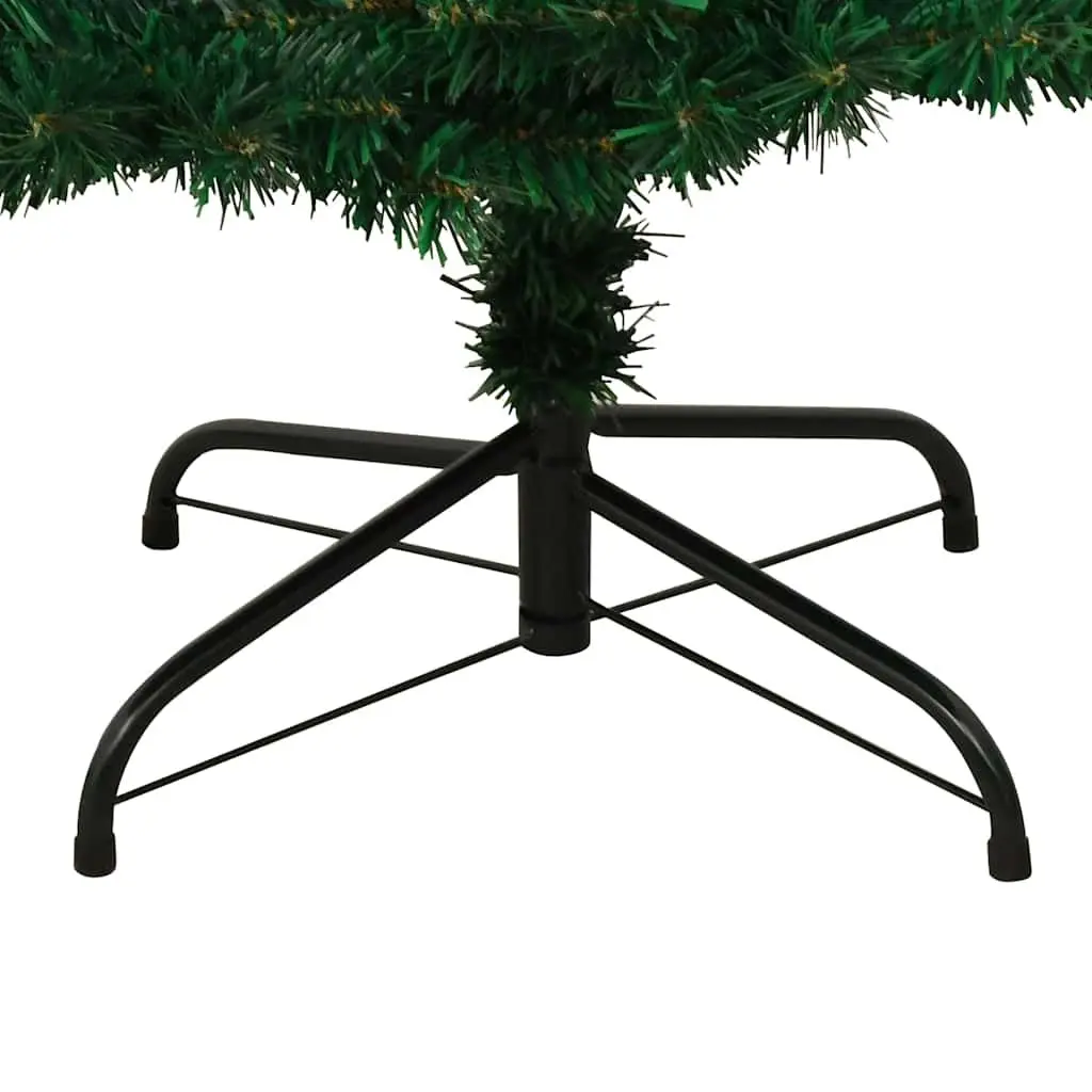Pre-lit Christmas Tree PVC 150cm Green Artificial Holiday Decoration