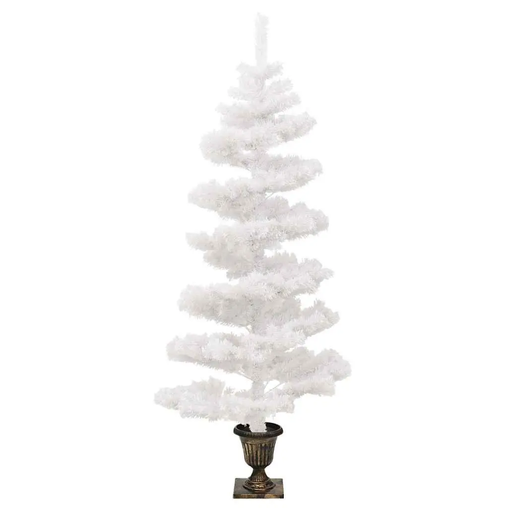 Pre-lit Christmas Tree PVC 120cm White