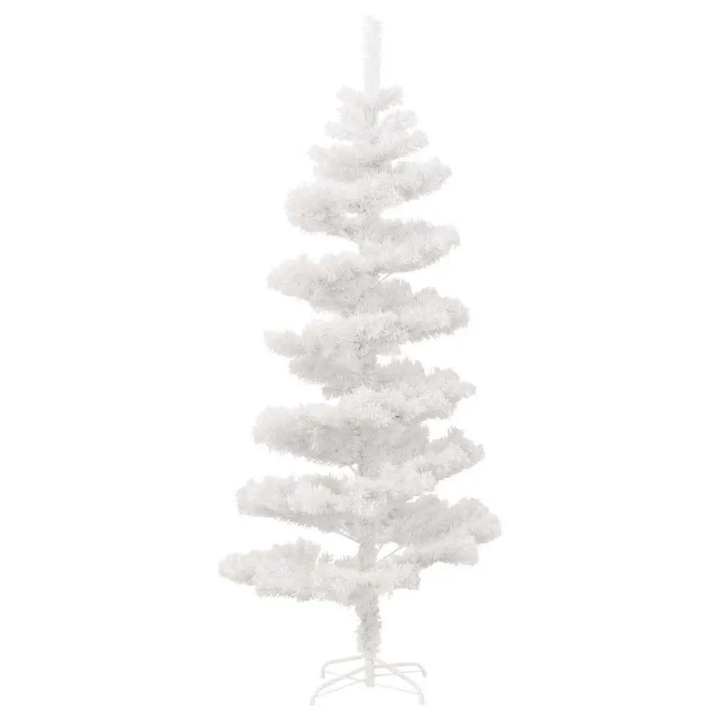 150cm White Pre-lit Swirl Christmas Tree with LED Lights