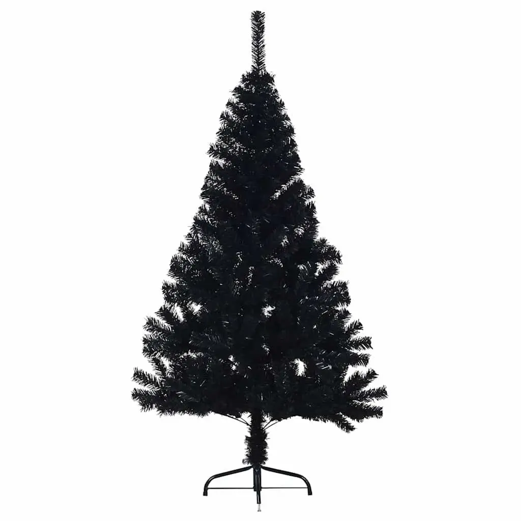 Half Christmas Tree PVC 150cm Black