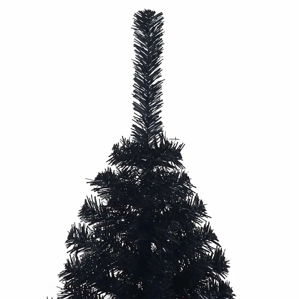 Half Christmas Tree PVC 150cm Black