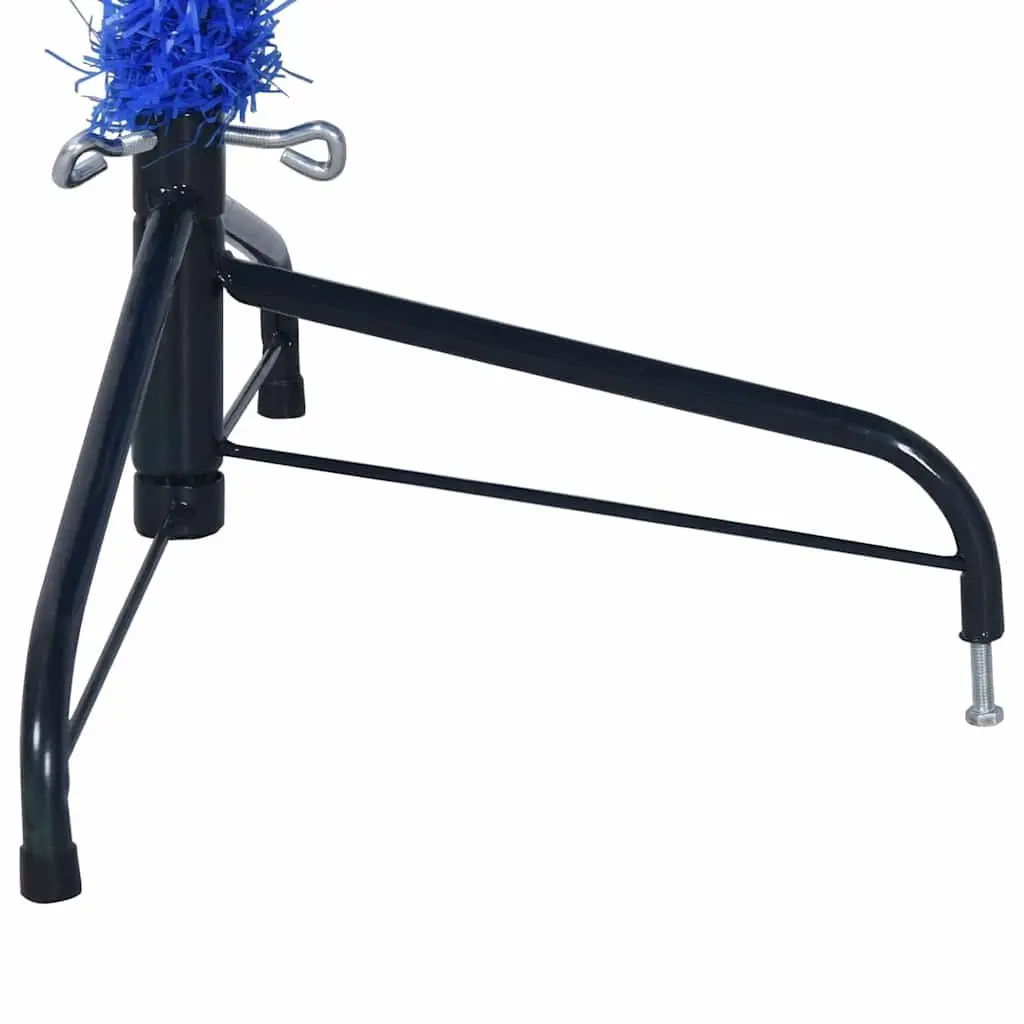 Blue 240cm Artificial Half Christmas Tree with Stand