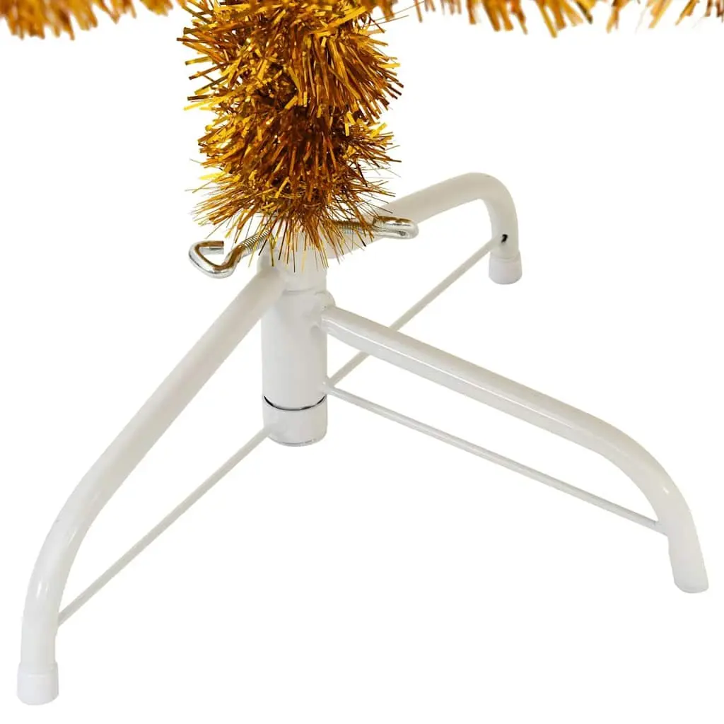 Half Christmas Tree PET 150cm Gold Artificial Decoration
