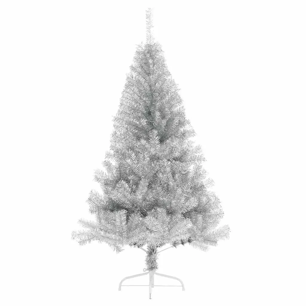 Silver Half Christmas Tree 180cm with Stand