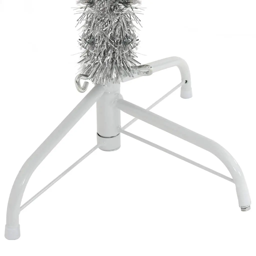 Silver Half Christmas Tree 180cm with Stand