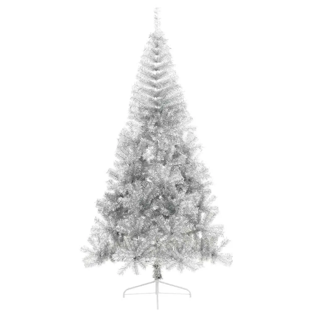 Silver Half Christmas Tree 240cm for Holiday Decor