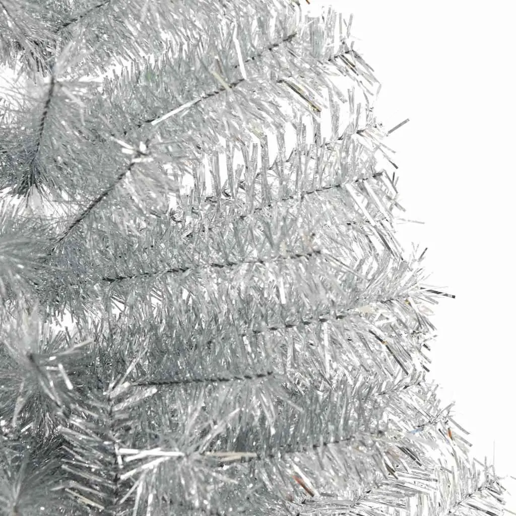 Silver Half Christmas Tree 240cm for Holiday Decor