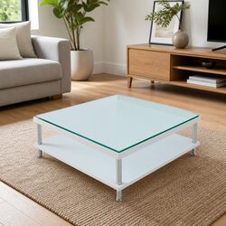 Durable 50x50 cm Tempered Glass Table Top for Dining
