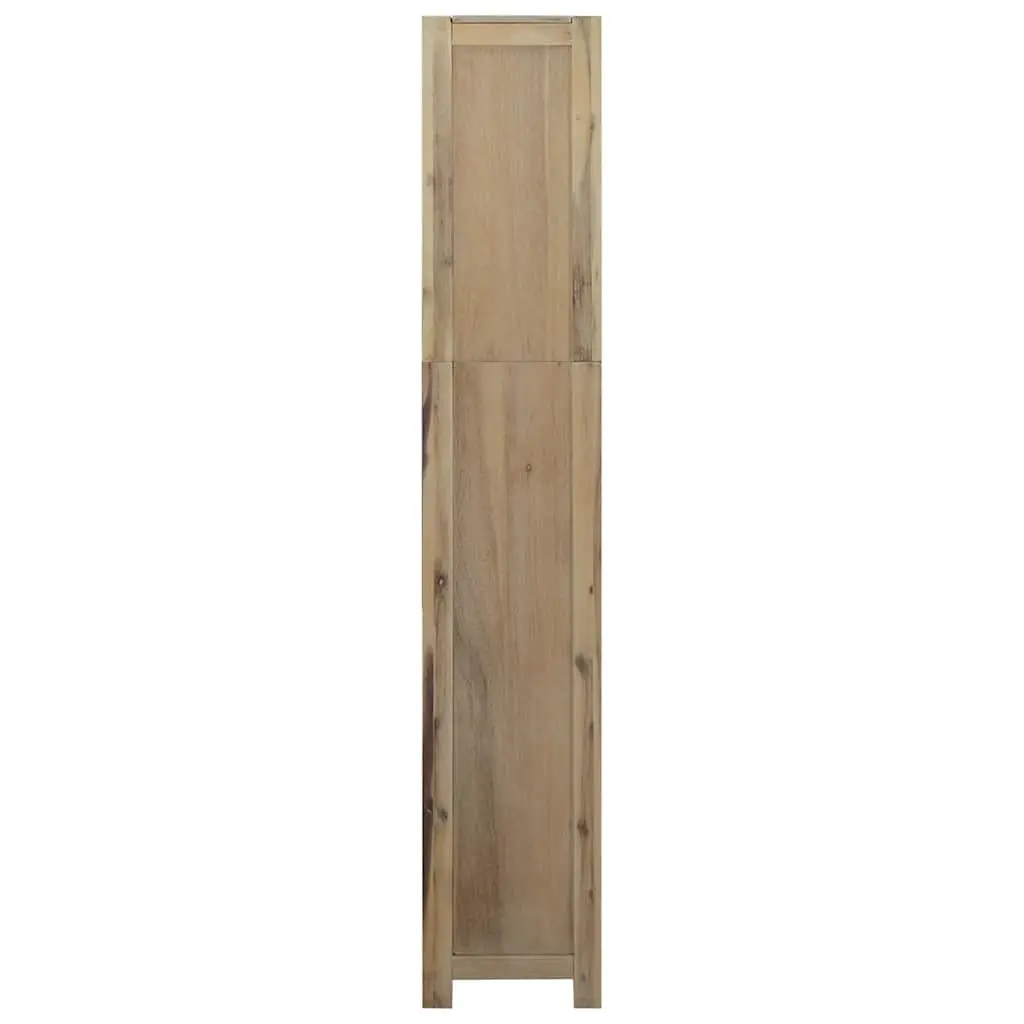 6-Tier Bookcase 80x30x170cm Solid Wood Acacia Brown Storage Shelving Display