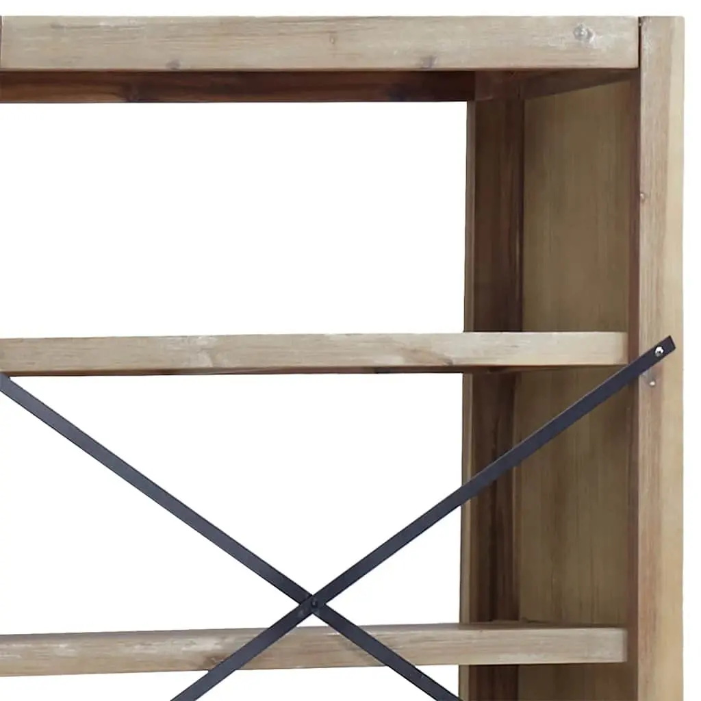 6-Tier Bookcase 80x30x170cm Solid Wood Acacia Brown Storage Shelving Display