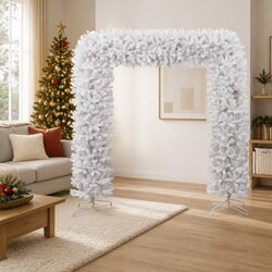 240cm White Christmas Tree Arch for Festive Decor