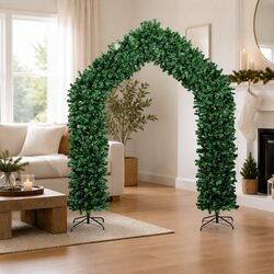 270 cm Green Christmas Tree Arch for Festive Decor