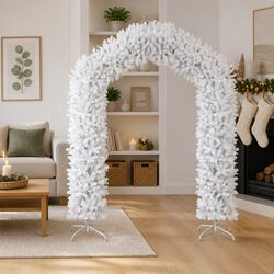 270 cm White Christmas Tree Arch for Elegant Decor