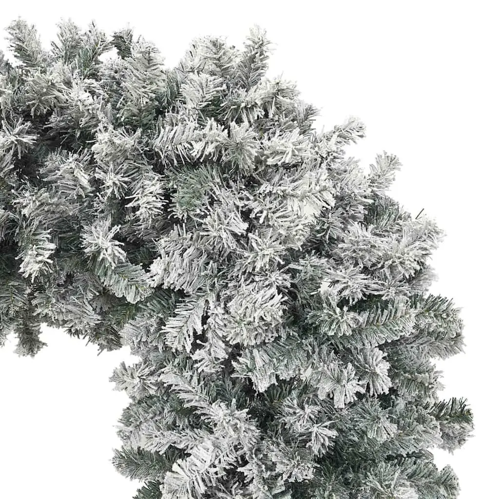270cm Flocked Snow White Christmas Tree Arch with Stand