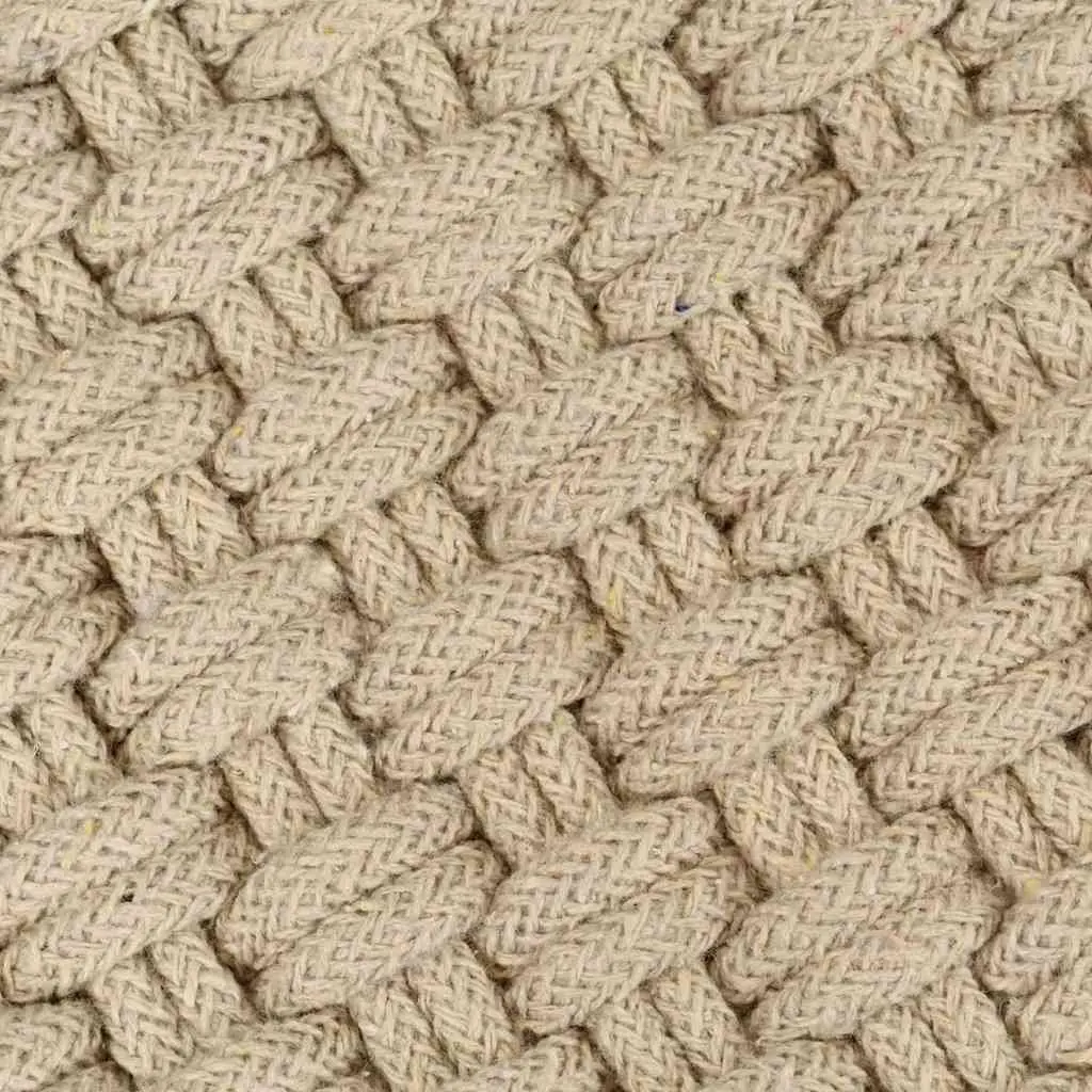 Cotton Rope Woven Rug in Brown 160x230 cm