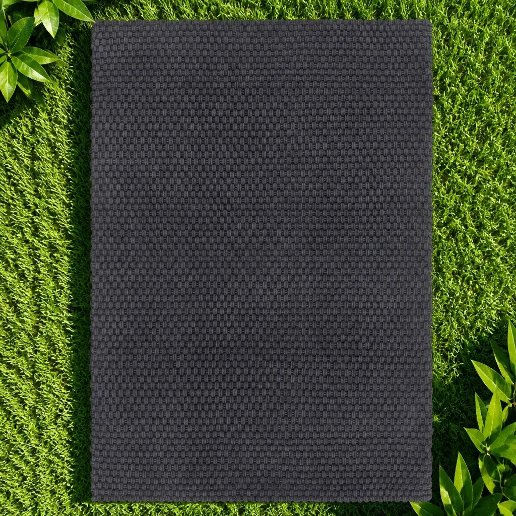 Cotton Rope Rug in Anthracite 80x160 cm