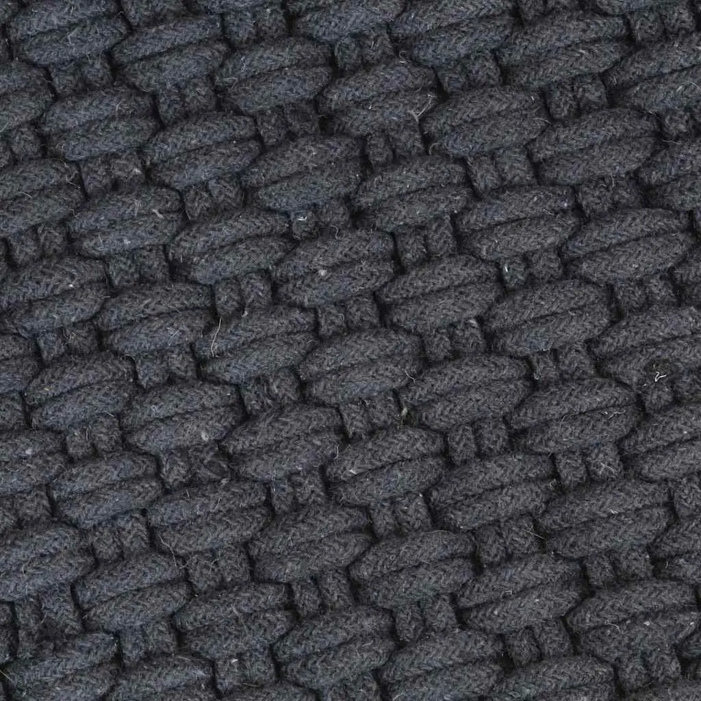 Anthracite Cotton Rope Rug 180x250 cm