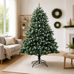 Premium 180cm Green Artificial Christmas Tree with Stand