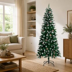 Sturdy 180cm Green Artificial Christmas Tree with Stand
